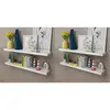 vidaXL Étagères murales 4 pcs Blanc 100 cm
