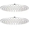 vidaXL Pomme de douche plongeante 2 pcs Acier inoxydable Ø 30 cm