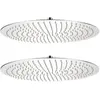vidaXL Pomme de douche plongeante 2 pcs Acier inoxydable Ø 50 cm