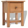 vidaXL Chêne Massif Table de Chevet Table d'Appoint Table de Nuit Chambre 243930