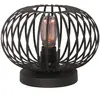 Freelight Lampe de table Aglio, Ø 25 cm, noir, métal