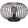 Freelight Lampe de table Aglio, Ø 40 cm, noir, métal