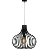 Freelight Suspension Aglio, Ø 38 cm, noir, métal