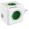 Allocacoc PowerCube Original USB Type E Intérieur 4AC Outlet(s) Vert multiprise