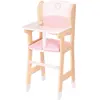 Chaise de poupée en bois NEW CLASSIC TOYS avec coussin - Blanc / Bois / Rose