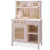 New Classic Toys - Cuisine en bois et rotin rose