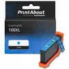 PrintAbout Cartouche compatible Lexmark 100XL (14N1069E) - Cyan - Grande capacité