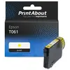 PrintAbout Cartouche compatible Epson T061 (C13T061440) - Jaune