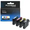 PrintAbout Cartouche compatible Epson T0556 - 4 couleurs - Multipack