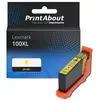 PrintAbout huismerk Inktcartridge 100XL (14N1071E) Geel Hoge capacitei...