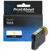 PrintAbout Cartouche compatible Epson T055 (C13T055440) - Jaune