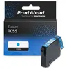 PrintAbout Cartouche compatible Epson T055 (C13T055240) - Cyan