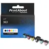 PrintAbout Cartouche compatible HP 363 (C8721EE) - 6 couleurs - Multipack