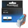PrintAbout Cartouche compatible Canon BCI-6C - Cyan