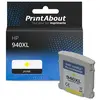 PrintAbout Cartouche compatible HP 940XL (C4909AE) - Jaune - Grande capacité