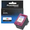 PrintAbout Cartouche compatible HP 302XL (F6U67AE) - 3-couleurs - Grande capacité
