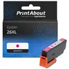 PrintAbout Cartouche compatible Epson 26XL (C13T26334012) - Magenta - Grande capacité