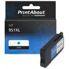 PrintAbout Cartouche compatible HP 951XL (CN046AE) - Cyan - Grande capacité