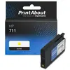 PrintAbout Cartouche compatible HP 711 (CZ132A) - Jaune