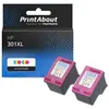 PrintAbout huismerk Inktcartridge 301XL (D8J46AE) 3-kleuren Multipack ...