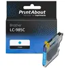PrintAbout Cartouche compatible Brother LC-985C - Cyan