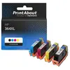PrintAbout Cartouche compatible HP 364XL (N9J74AE) - 4 couleurs - Grande capacité - Multipack