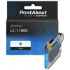 PrintAbout Cartouche compatible Brother LC-1100C - Cyan
