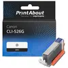 PrintAbout Cartouche compatible Canon CLI-526G - Gris