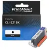 PrintAbout Cartouche compatible Canon CLI-521BK - Noir