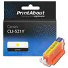 PrintAbout Cartouche compatible Canon CLI-521Y - Jaune