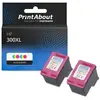 PrintAbout huismerk Inktcartridge 300XL (CC644EE) 3-kleuren Multipack ...