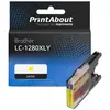 PrintAbout Cartouche compatible Brother LC-1280XLY - Jaune - Grande capacité
