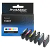 PrintAbout Cartouche compatible Epson T0807 - 6 couleurs - Multipack
