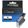 PrintAbout Cartouche compatible Brother LC-1280XLBK - Noir - Grande capacité