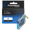 PrintAbout Cartouche compatible Brother LC-970C - Cyan