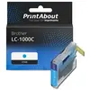 PrintAbout Cartouche compatible Brother LC-1000C - Cyan