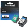 PrintAbout huismerk Inktcartridge 350XL (SD412EE) Zwart + 3 kleuren Mu...