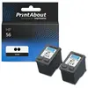 PrintAbout Cartouche compatible HP 56 (C6656AE) - Noir - Multipack