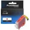 PrintAbout Cartouche compatible Canon CLI-8R - Rouge