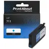 PrintAbout Cartouche compatible HP 711 (CZ130A) - Cyan