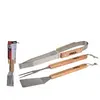 BBQ - Set d'outils /barbecue 3 pièces avec manches en