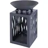Progarden - Bol à feu avec rangement 45 cm Noir