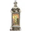 ECD Germany Lanterne LED Noël - Blanc et Beige