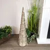 Nampook GENERIQUE - Arbre En Forme De Cone Avec 40 Leds 80cm Doré