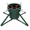 Nampook Support de Sapin de Noël avec Bac à Eau et 4 Vis de Blocage, Vert Foncé, Base