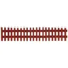 ECD GERMANY Mini Clôture Décorative de Noël en Bois, 90x30x21x2 cm, Rouge, avec LED et