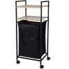 WADIGA Bathroom Solutions Support de rangement et 2 étagères panier à linge