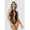 Christine - Noir Open Crotch Bodysuit