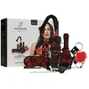 Bedroom Fantasies - Lace & Leather Look - Set Bondage 8 Pièces - Rouge