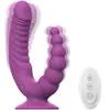 Teazers - Vibromasseur Double avec Ventouse et Télécommande - Violet